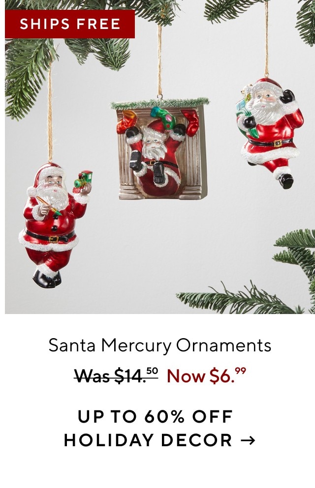 UP TO 60% OFF HOLIDAY DECOR