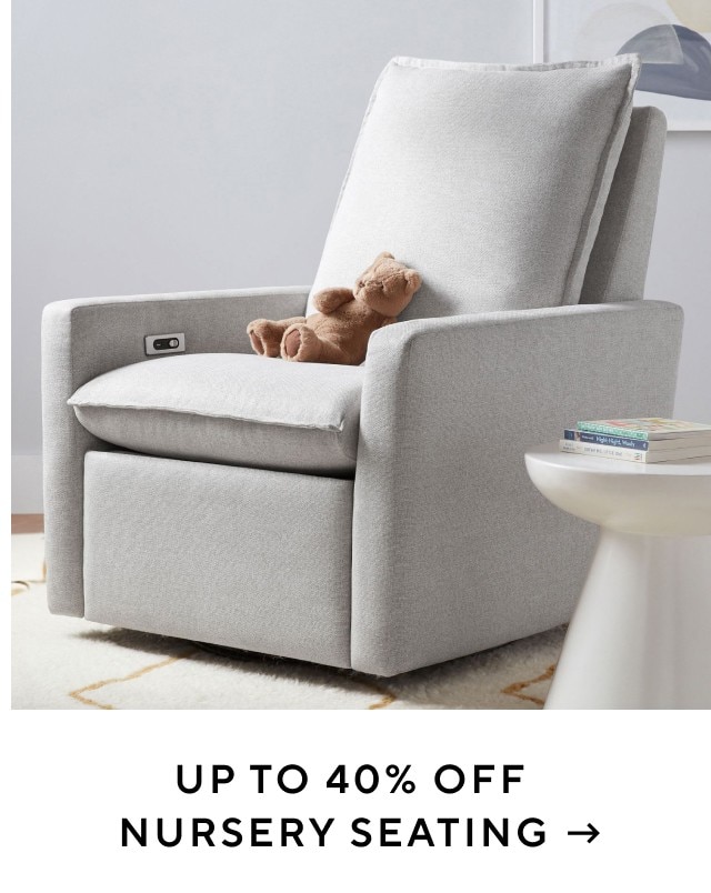 UP TO 50% OFF NURSERY SEATING