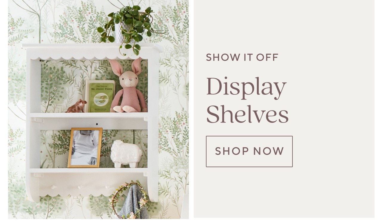 DISPLAY SHELVES