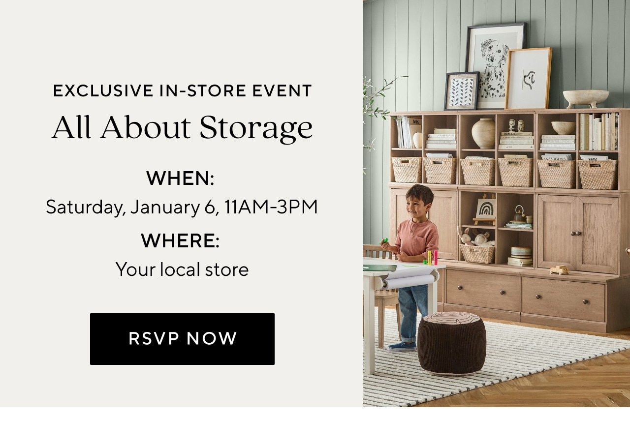 EXCLSIVE IN-STORE EVENT - ALL ABLOUT STORAGE