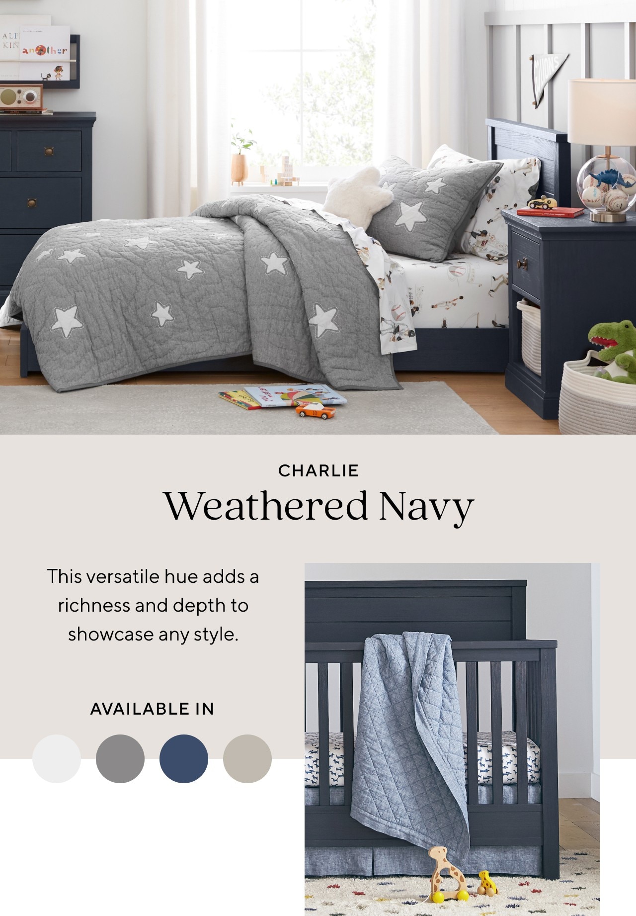 CHARLIE WEATHERED NAVY