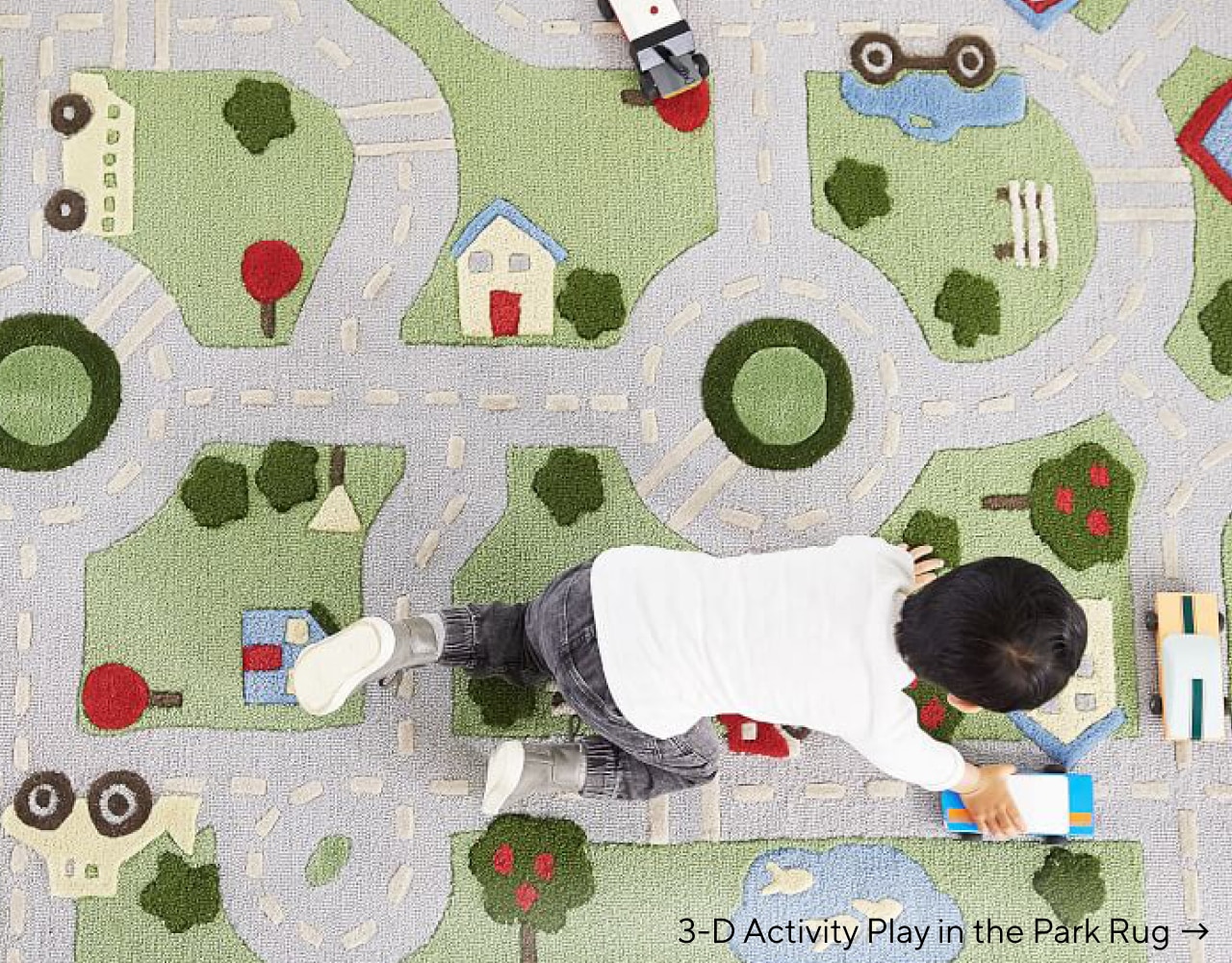 3-D ACTIVITY PLAY IN THE PARK RUG