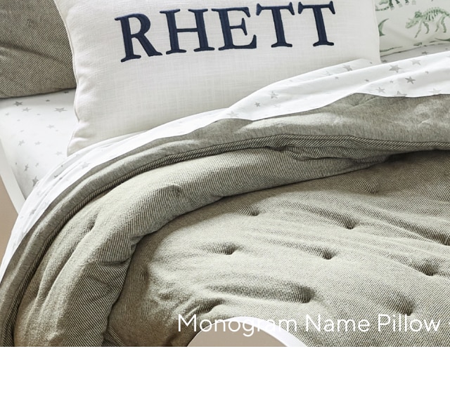 MONOGRAM NAME PILLOW