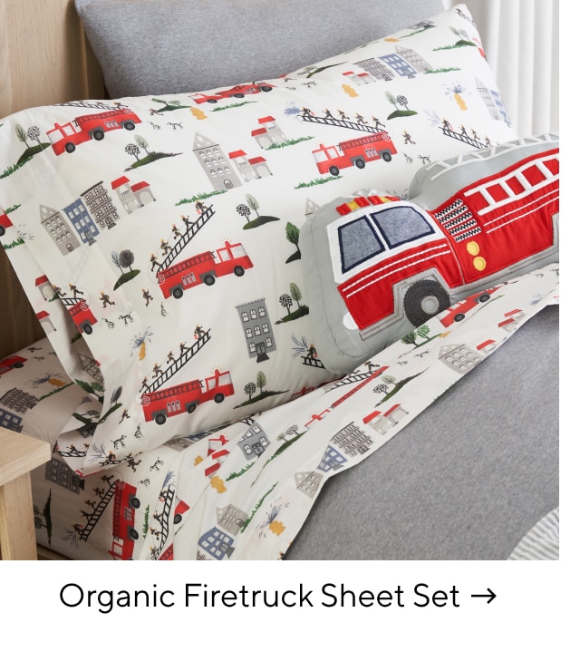 ORGANIC FIRETRUCK SHEET SET