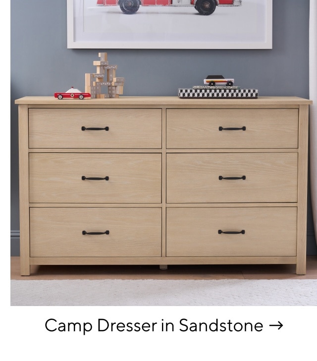 CAMP DRESSER IN SANDSTONE