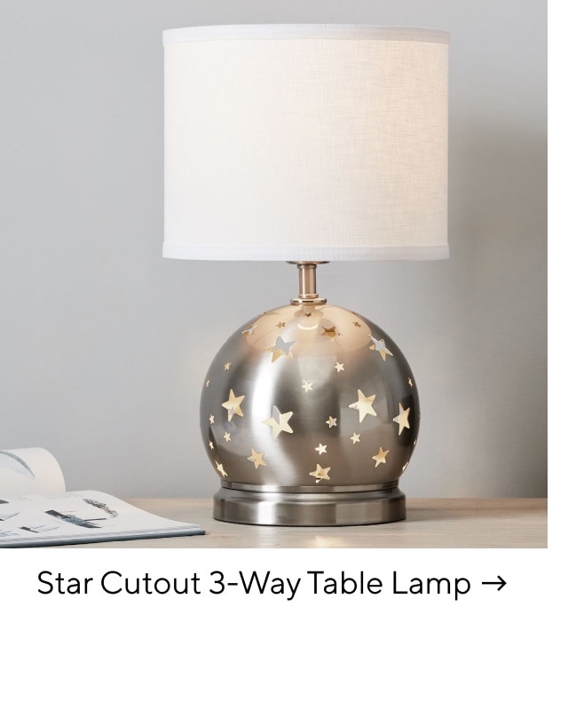 STAR CUTOUT 3-WAY TABLE LAMP