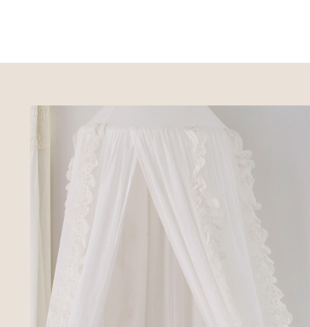 RUCHED EYELET CANOPY