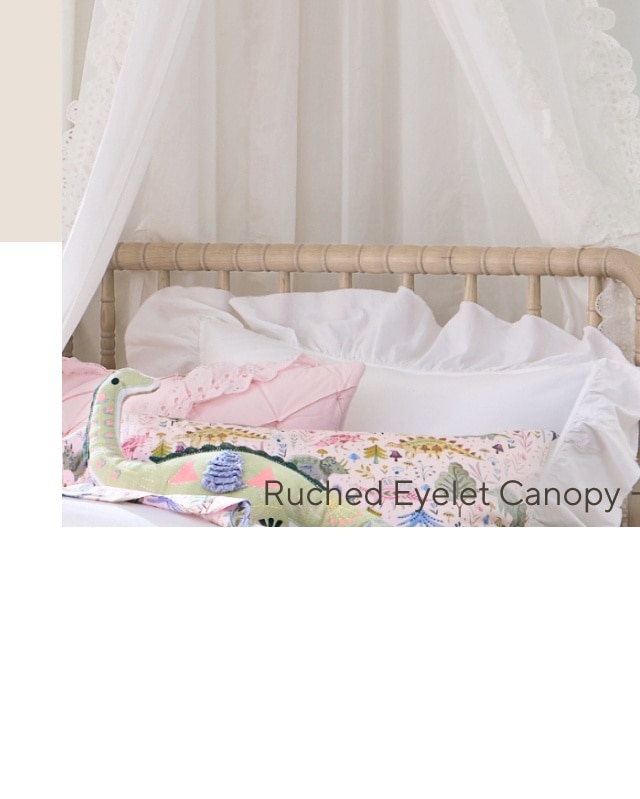 RUCHED EYELET CANOPY