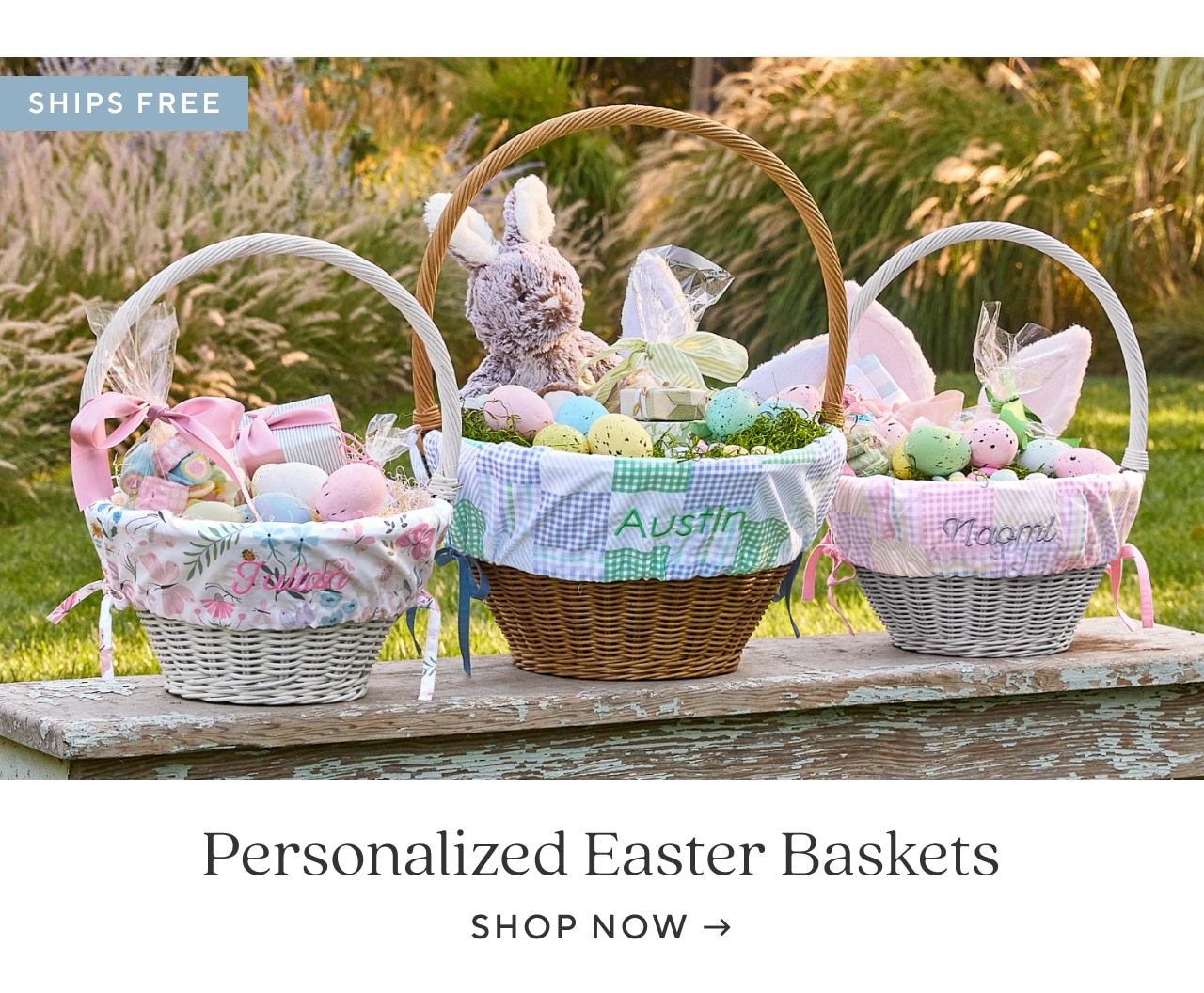 PERSONALIZED EASTER BASKETS