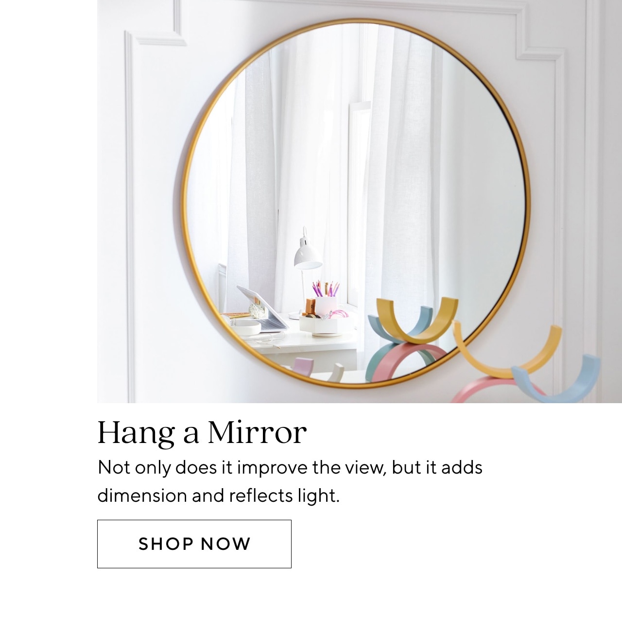 HANG A MIRROR