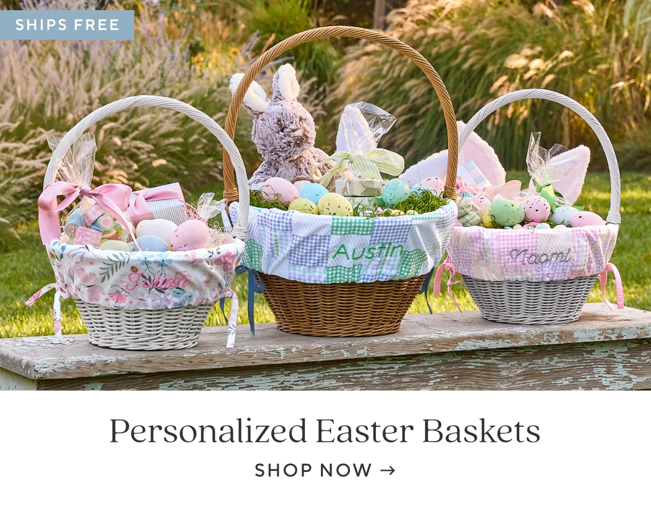 PERSONALIZED EASTER BASKETS