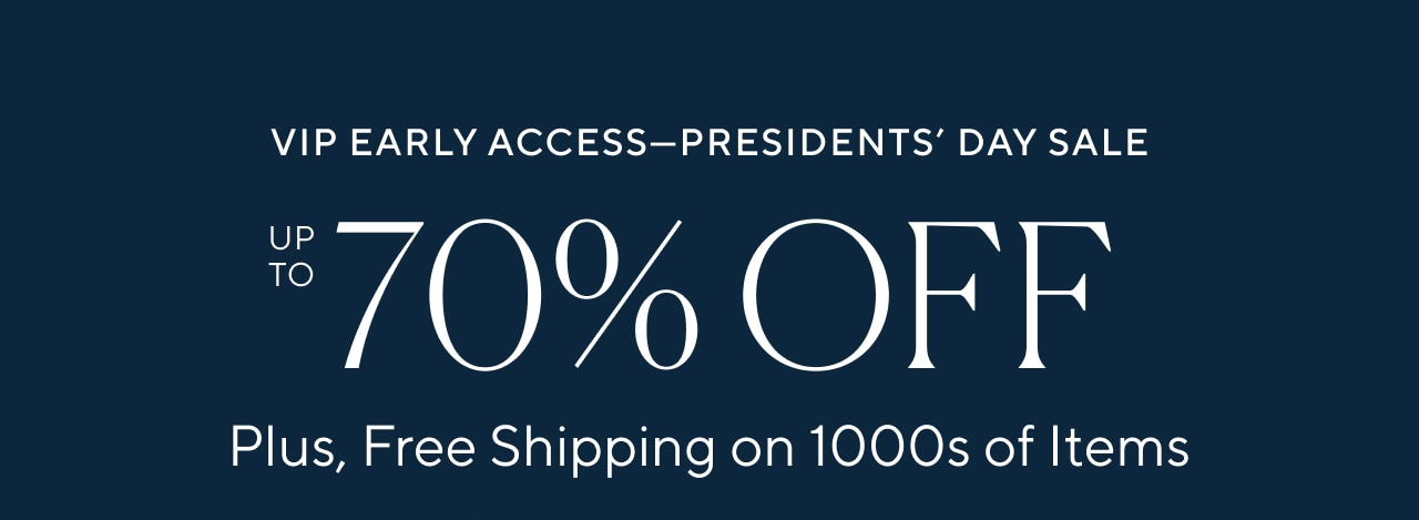 PRESIDENTS DAY SALE