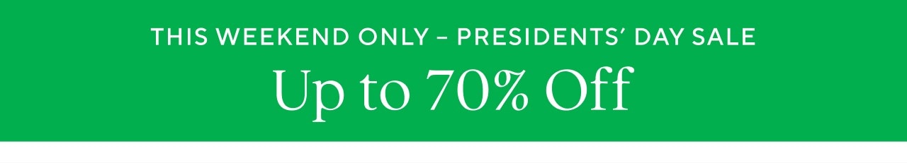 PRESIDETS DAY SALE