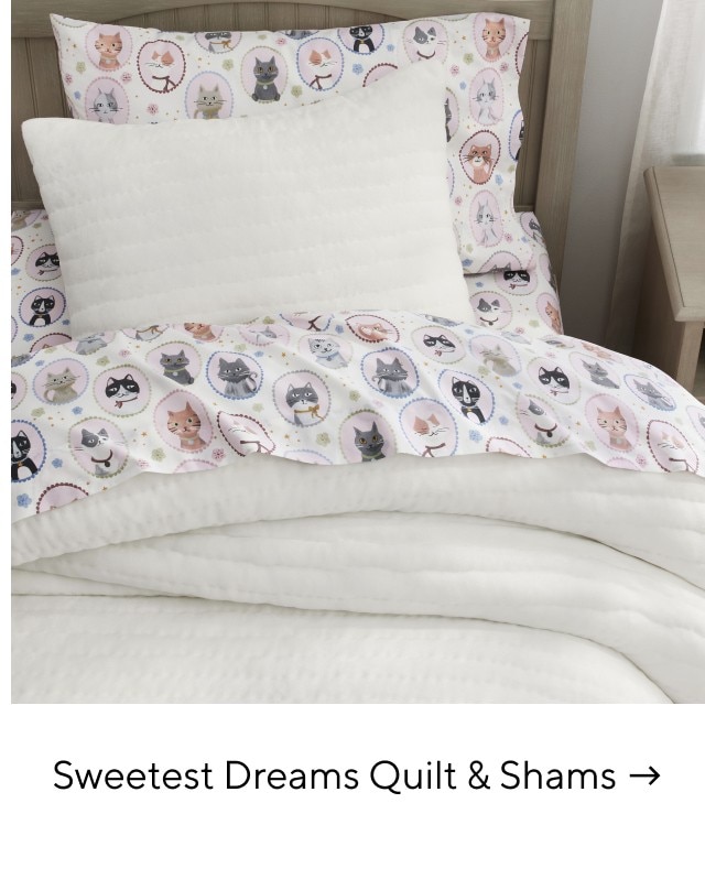 SWEETEST DREAMS QUILT & SHAMS