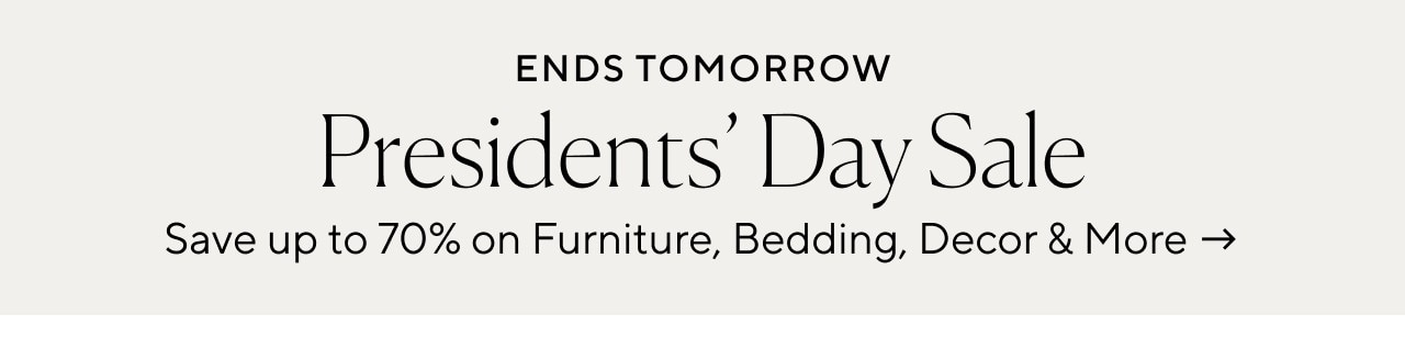 PRESIDENTS' DAY SALE