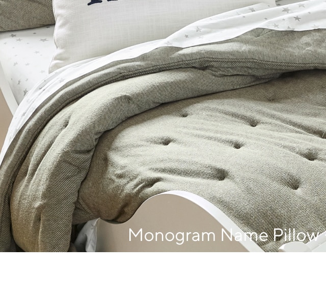 MONOGRAM NAME PILLOW