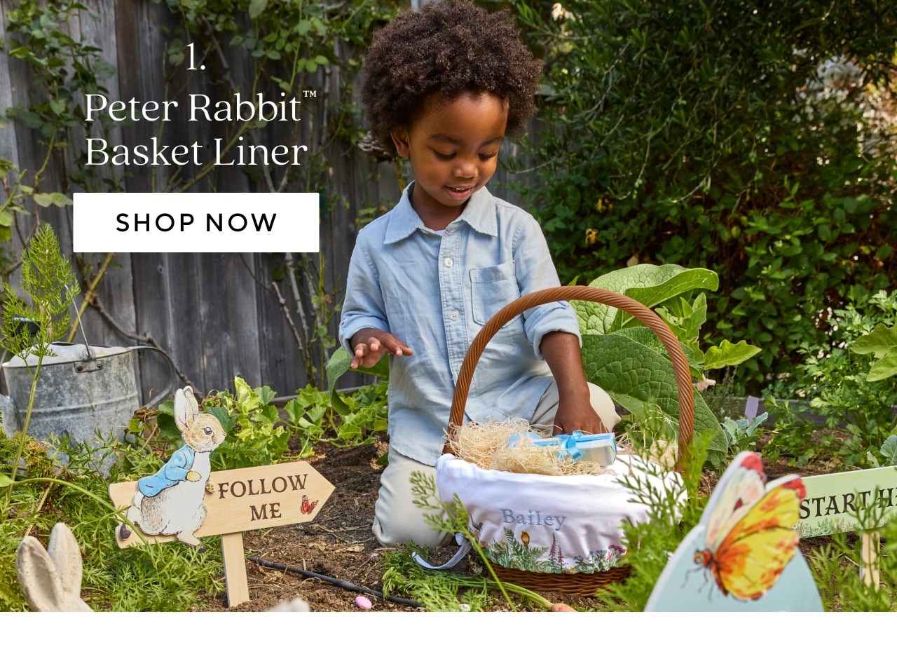 PETER RABBIT BASKET LINER