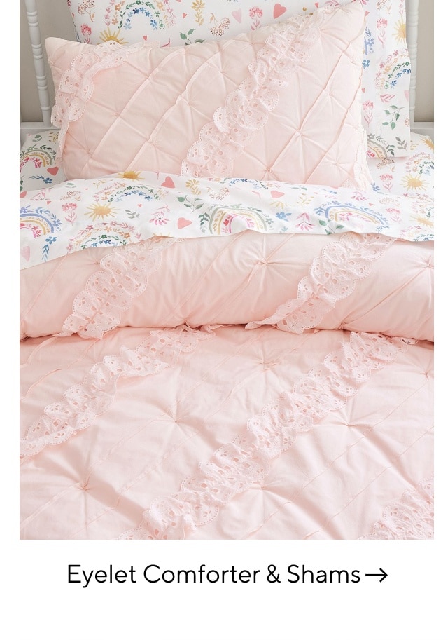 EYELET COMFORTER & SHAMS