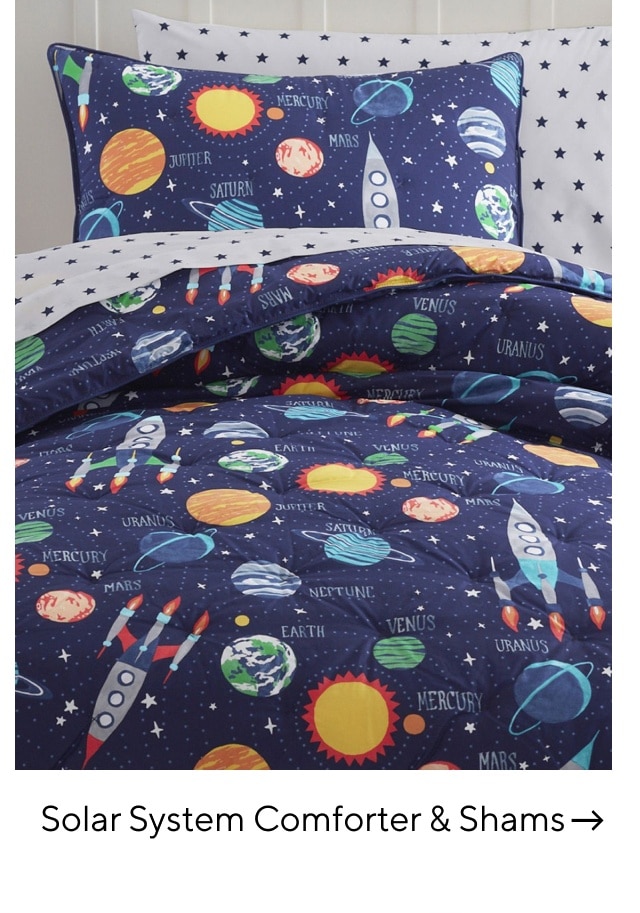 SOLAR SYSTEM COMFORTER & SHAMS