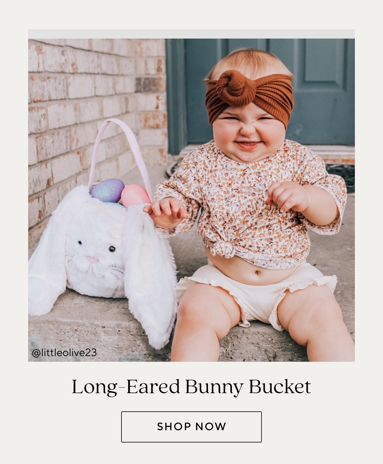 LONG EARED BUNNY BUCKET