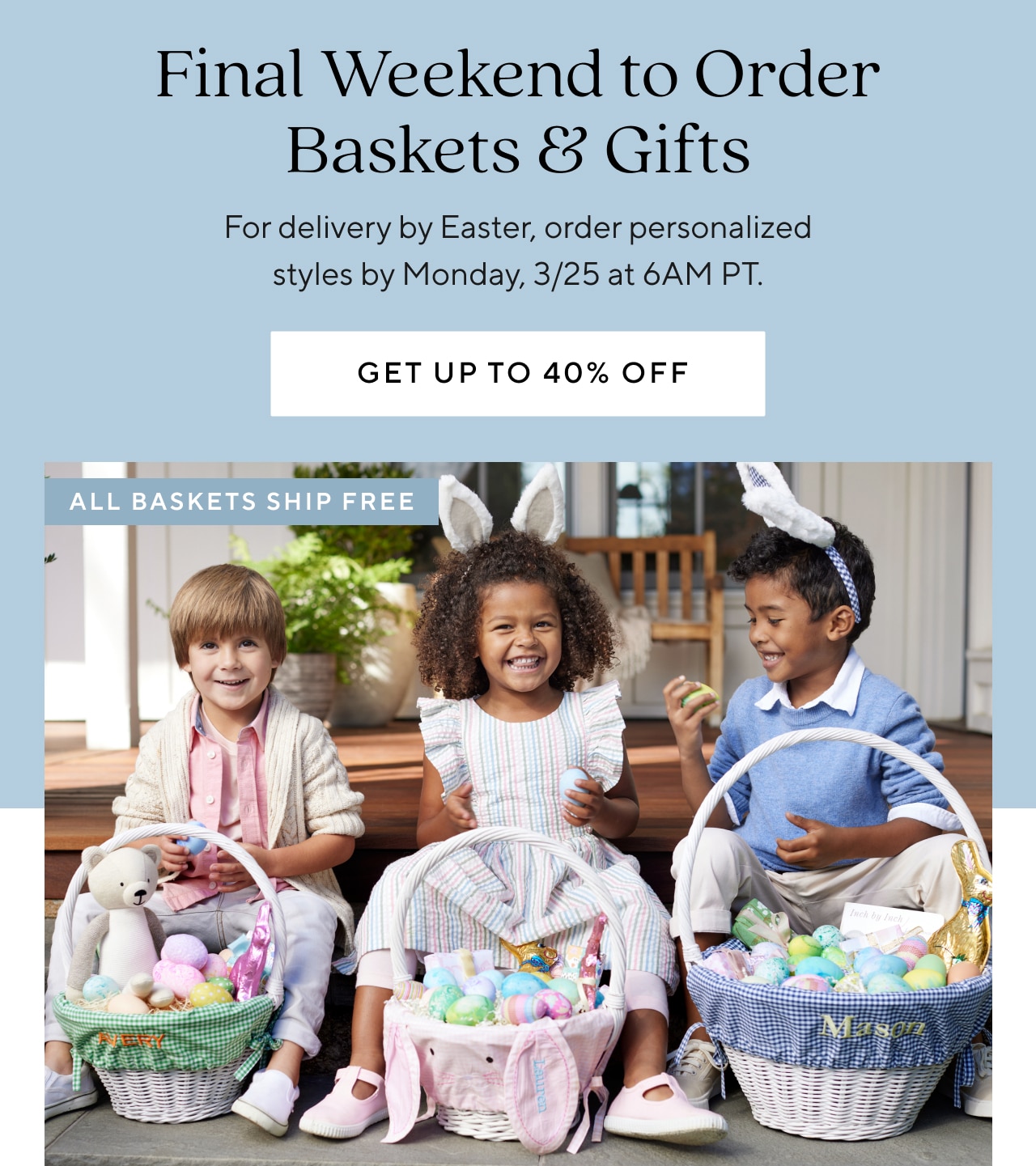 FINAL WEEKEND TO ORDER