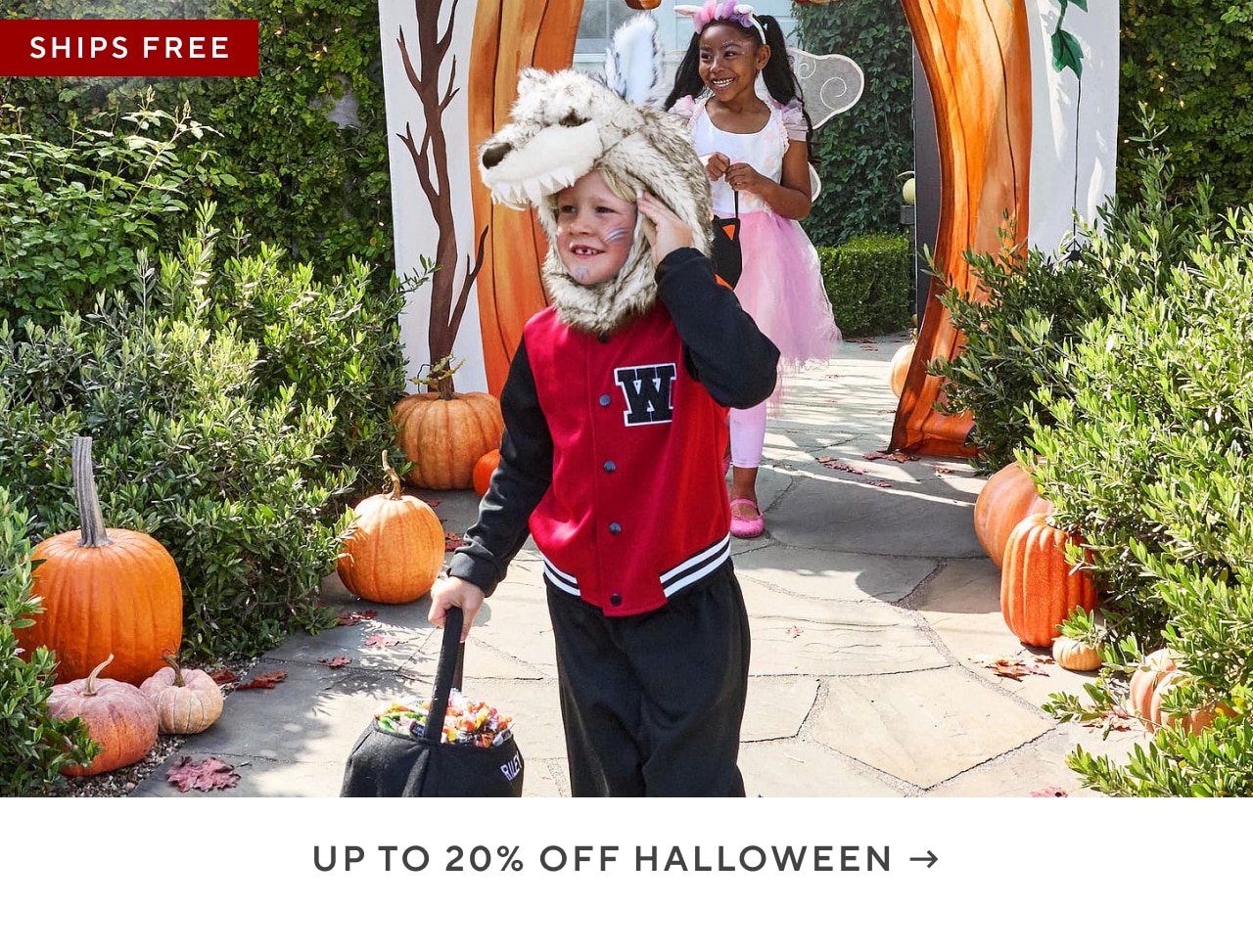 up to 20% off halloween