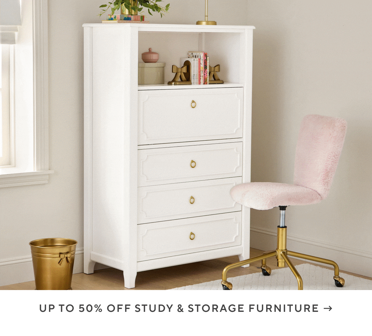 up to 50% off study & storage furniture