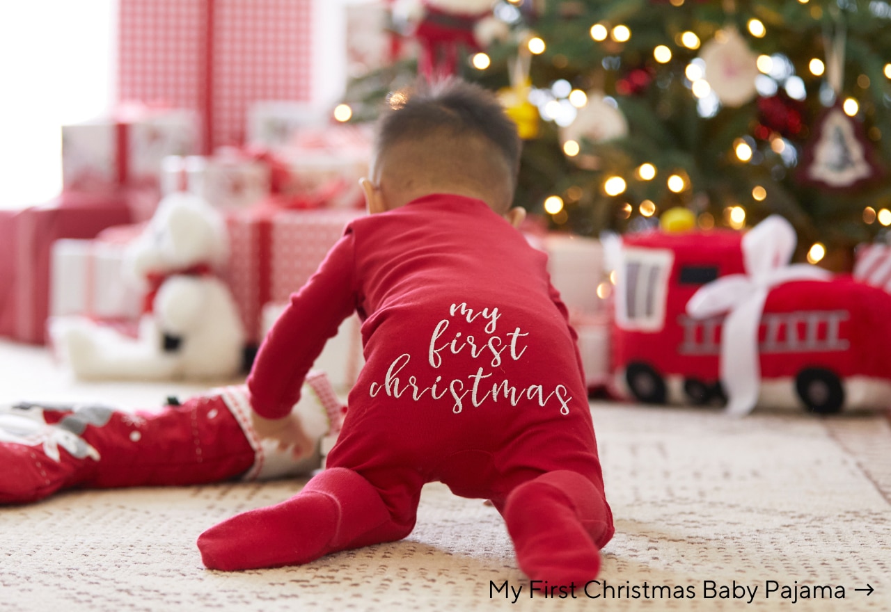 my first christmas baby pajama