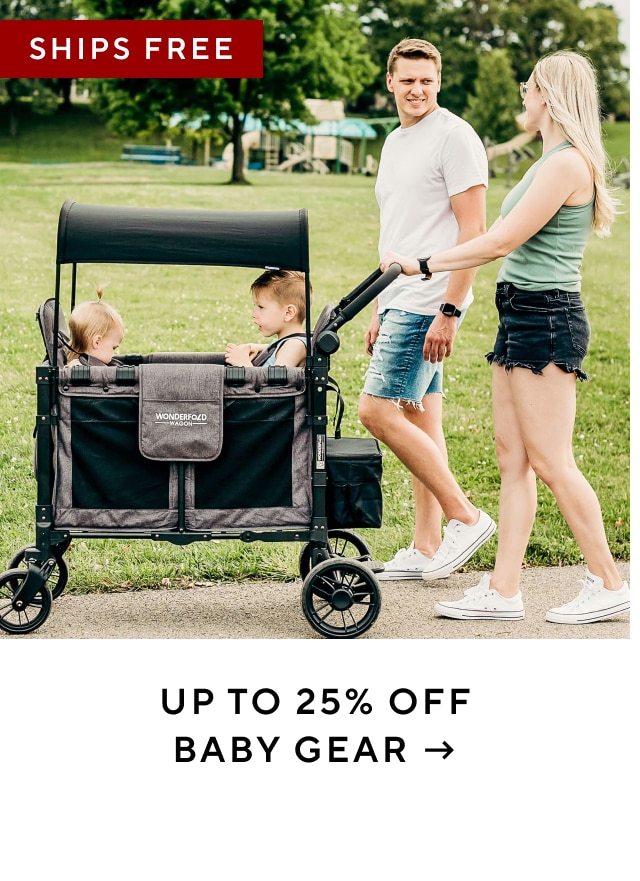 up to 25% off baby gear