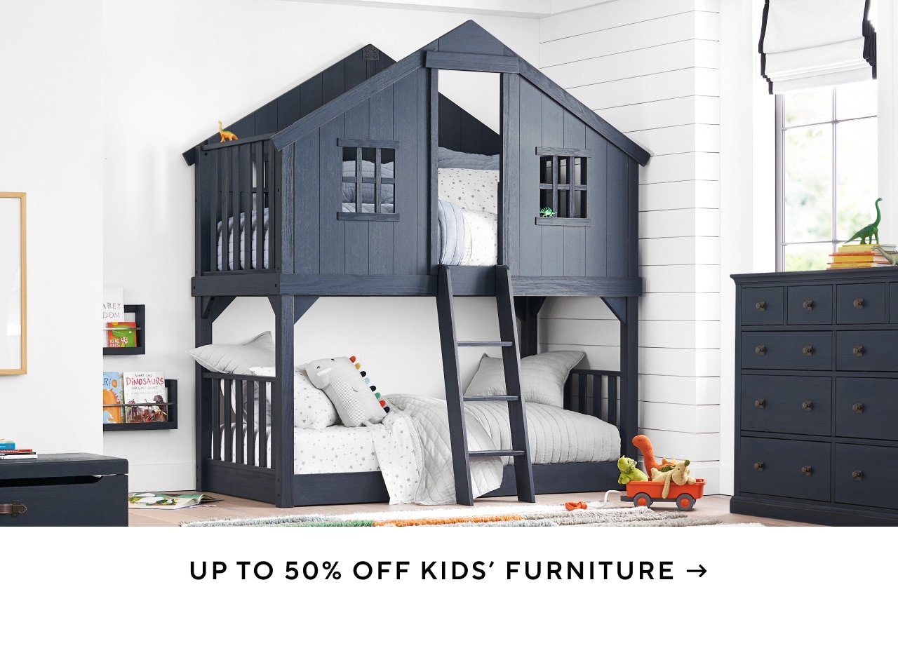 up to 50% off kids' furniture