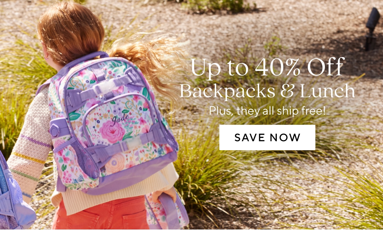 Up to 40% Off Backpacks and Lunch