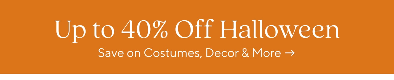 Up to 40% Off Halloween