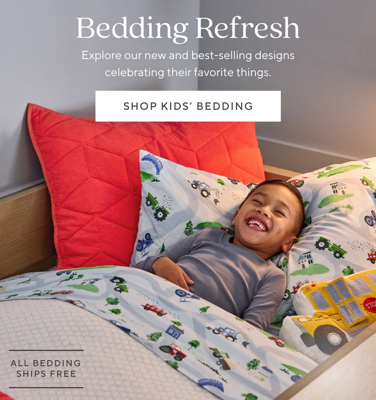 bedding refresh. shop kids' bedding