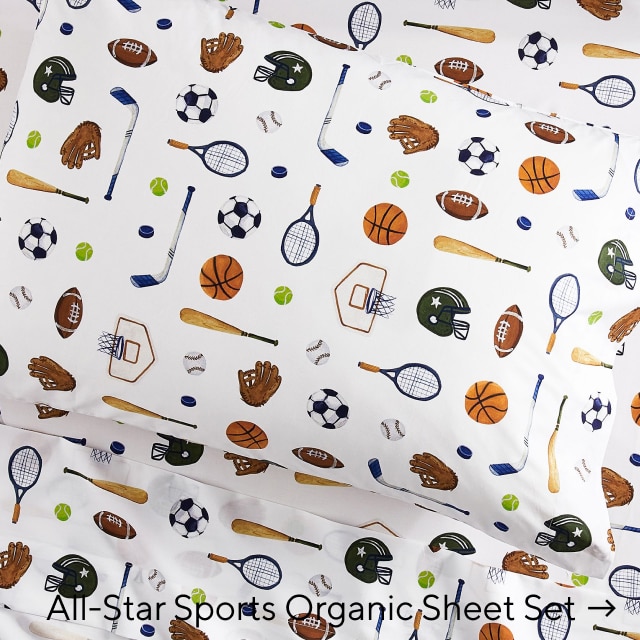 all-star sports organic sheet set