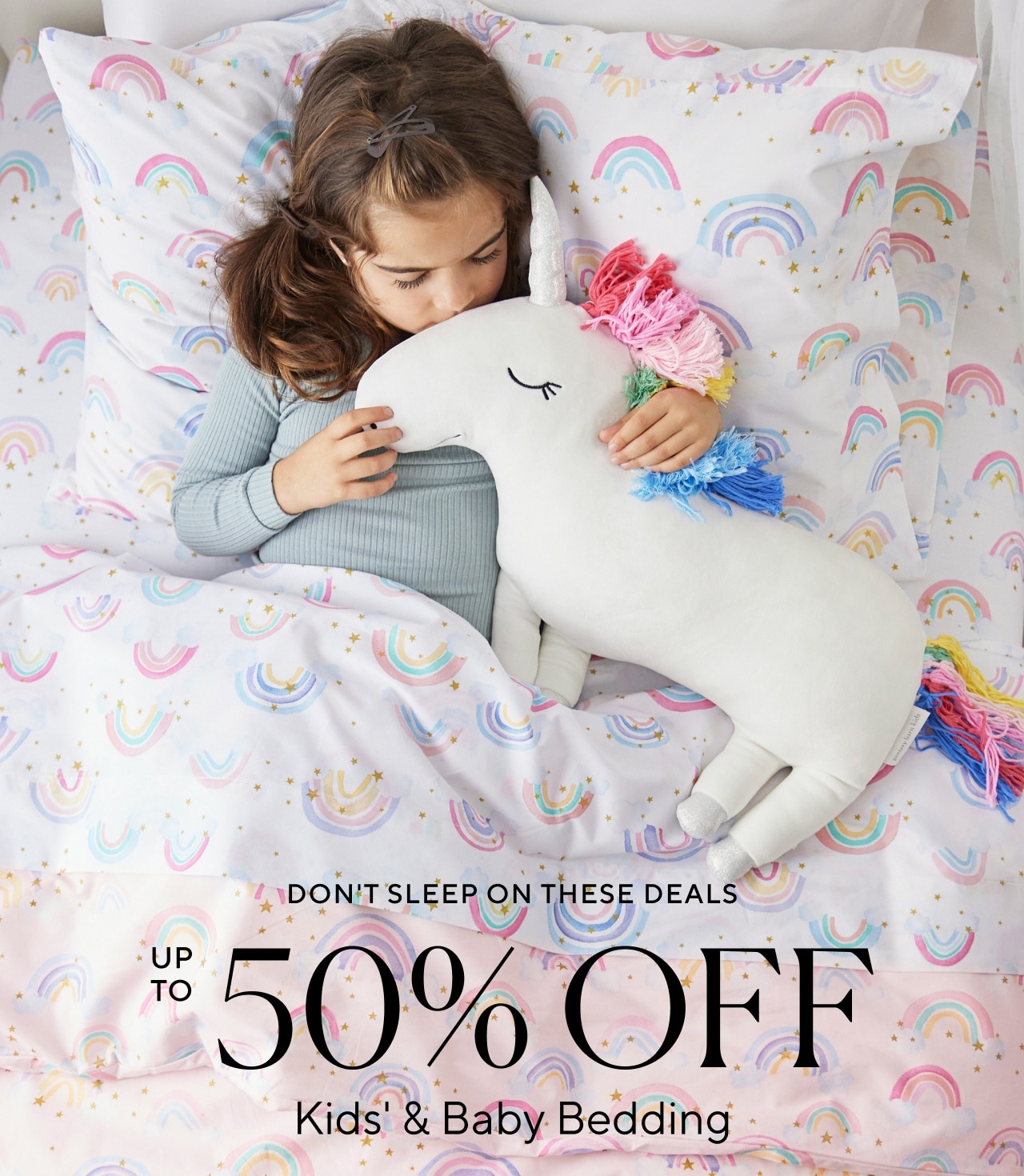 Up to 50% off kids' and baby bedding