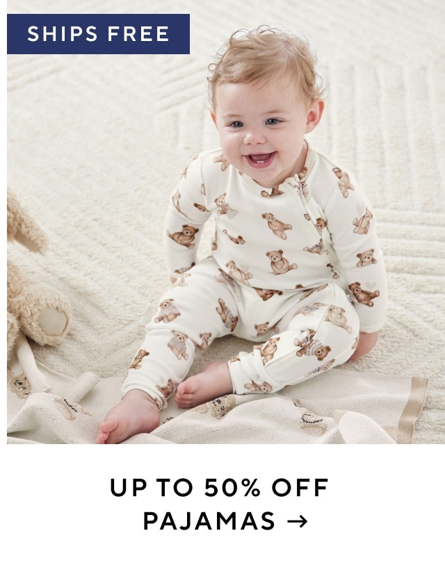 up to 50% off pajamas