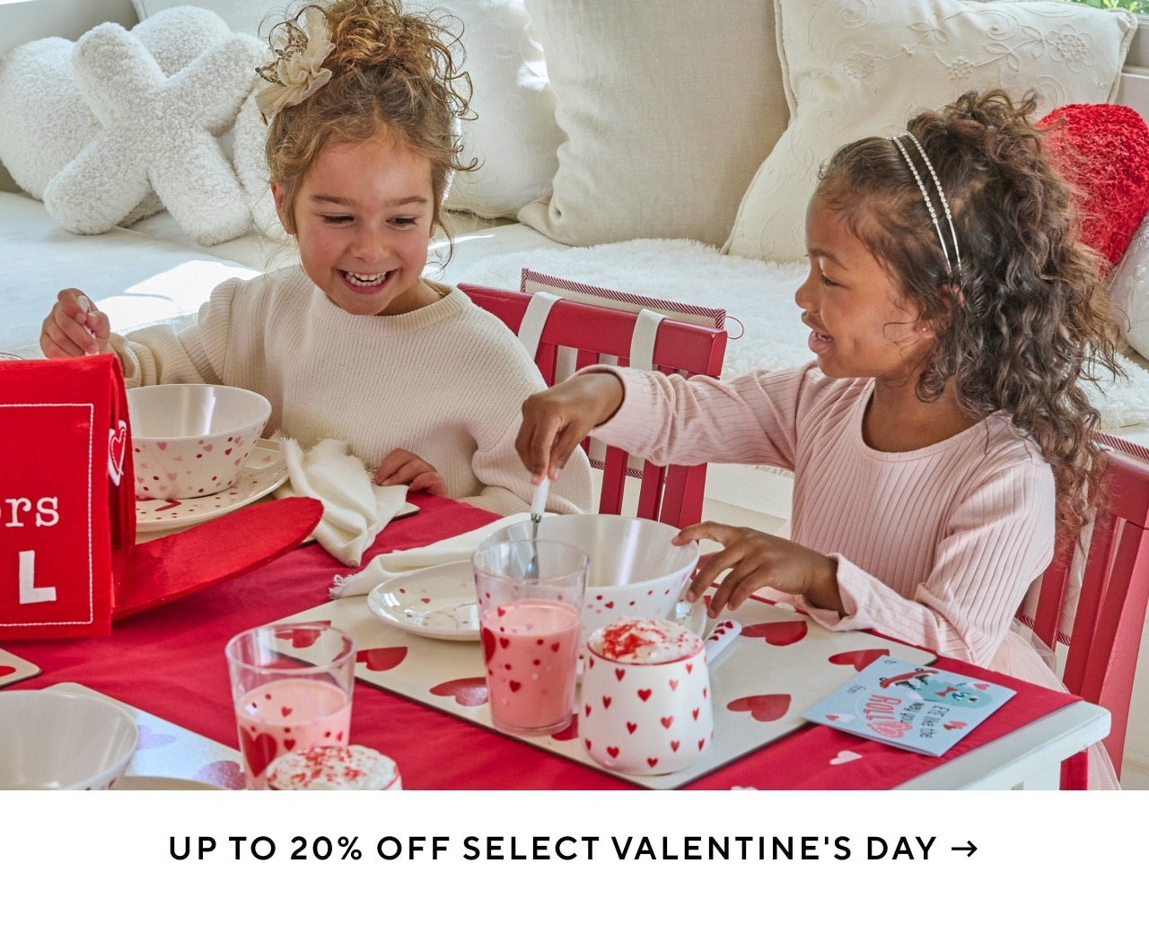 up to 20% off select valentine's day