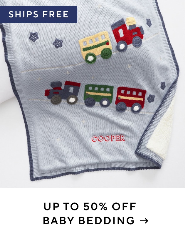 up to 50% off baby bedding