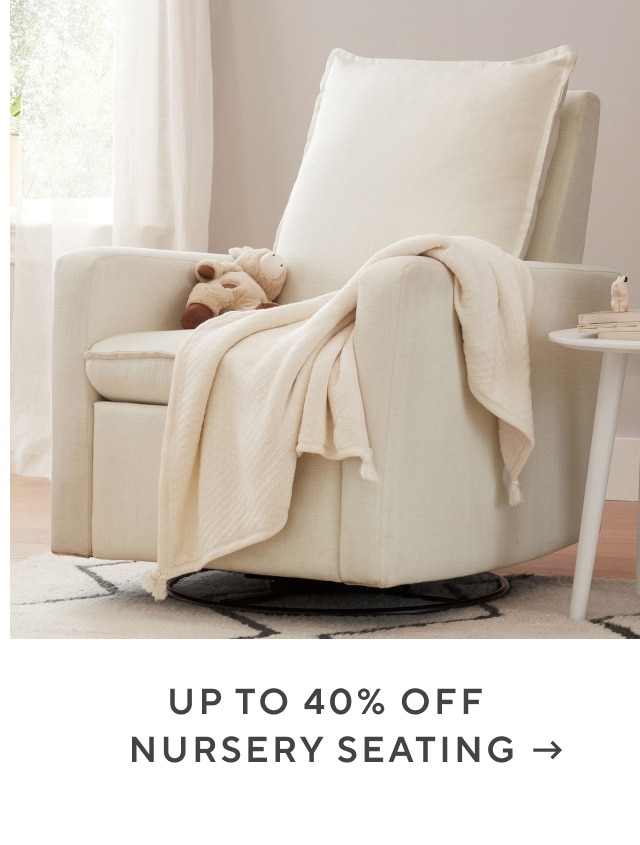 up to 40% off nursery seating