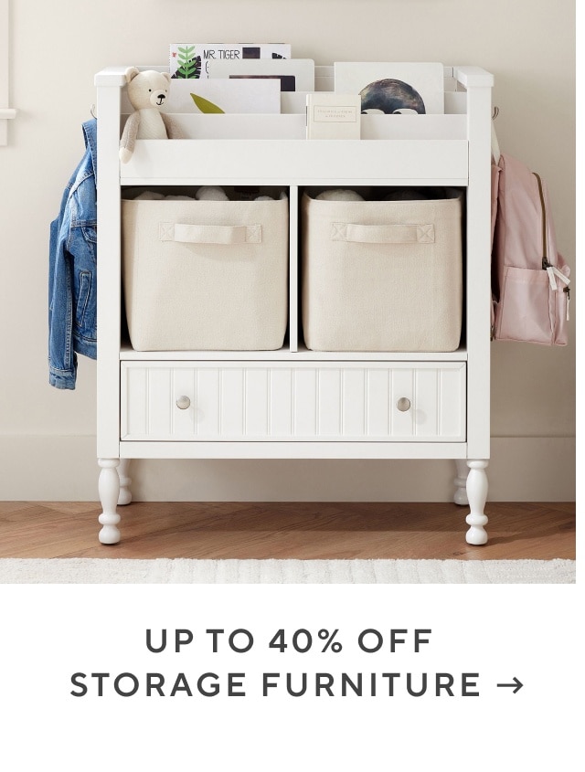 up to 40% off storage furniture