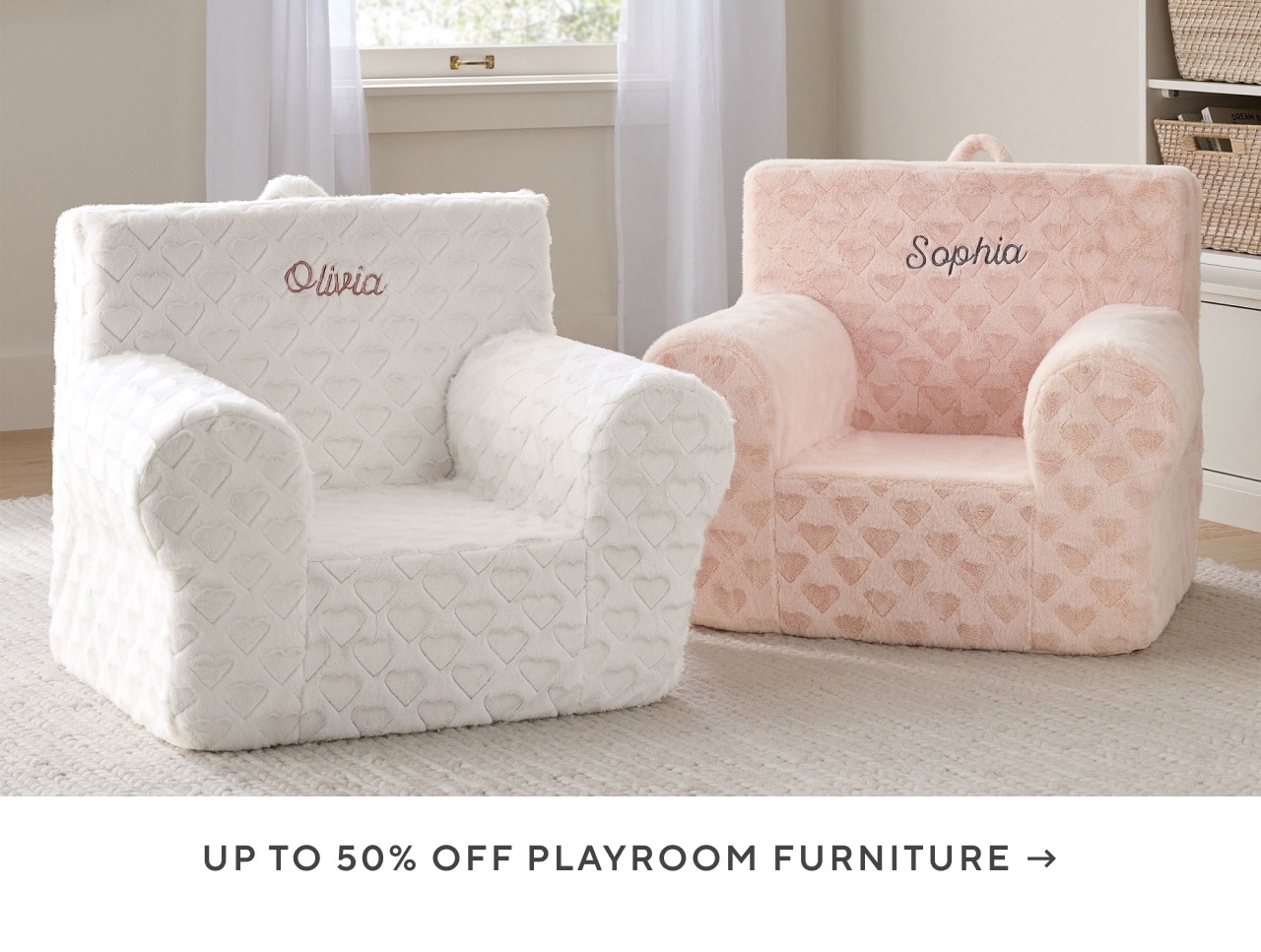 up to 50% off playroom furniture