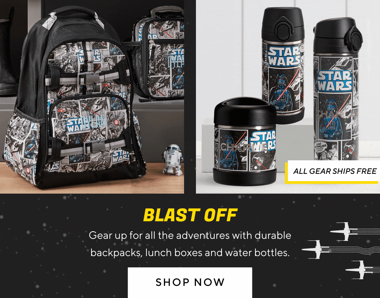 blast off. shop now