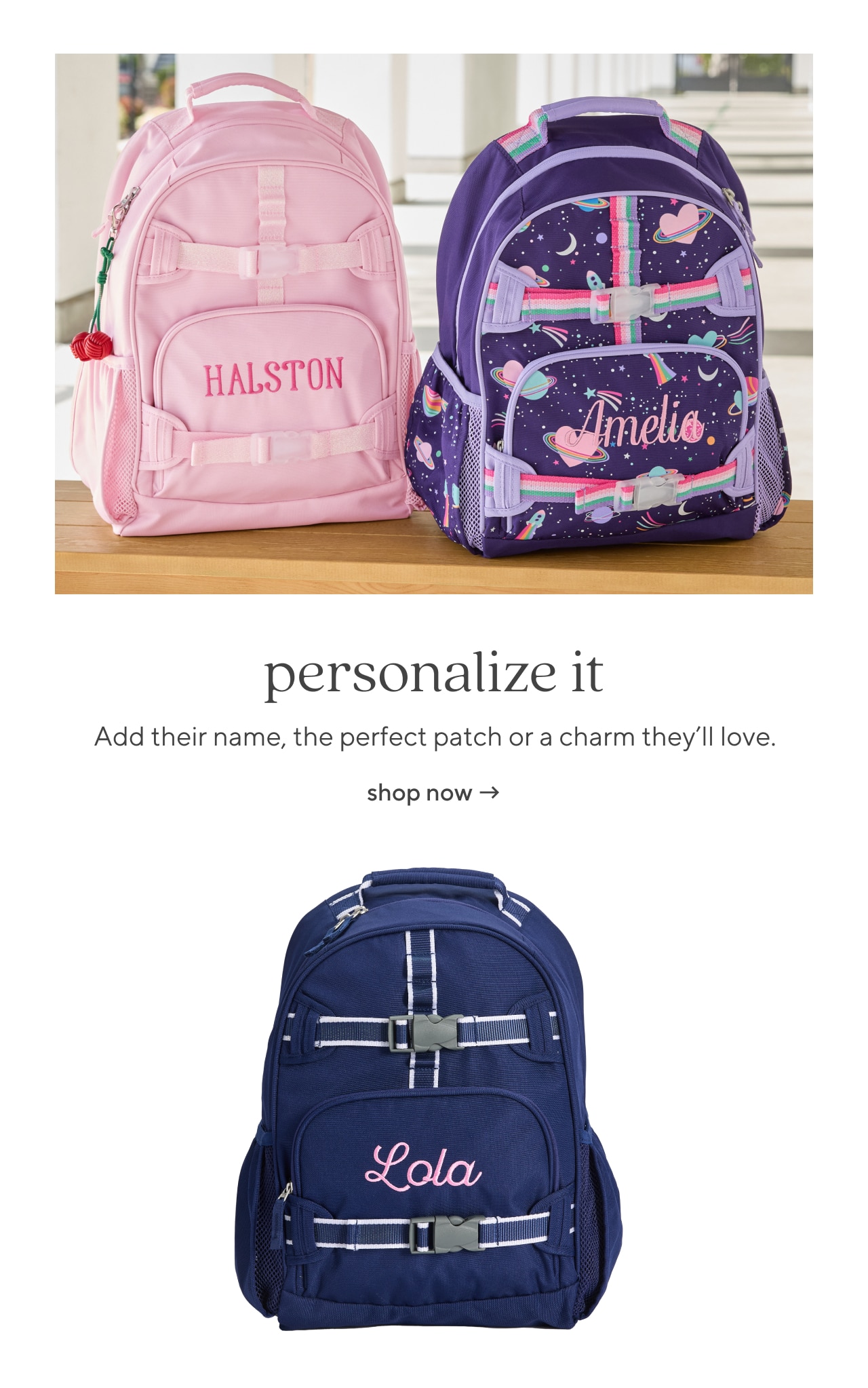 personalize it. shop now