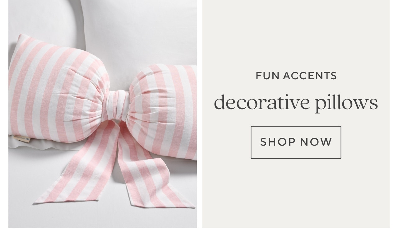 decorative pillows. shop now