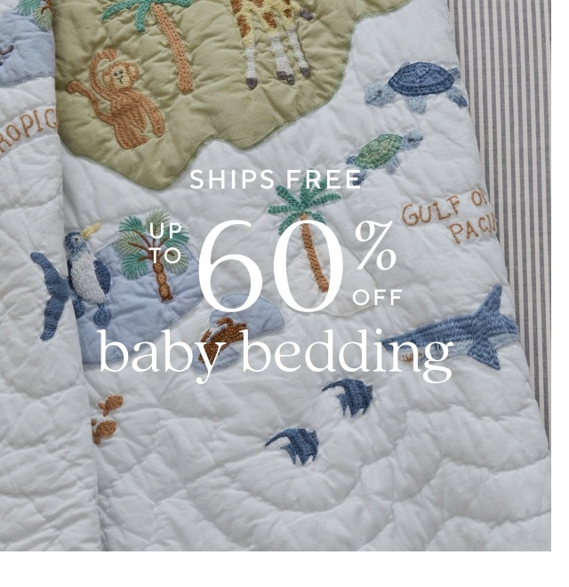 up to 60% off baby bedding