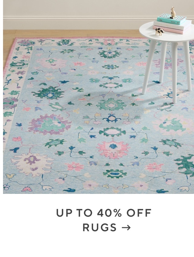 up to 40% off rugs