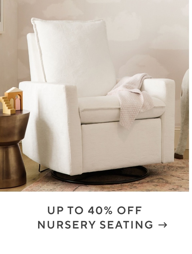 up to 40% off nursery seating