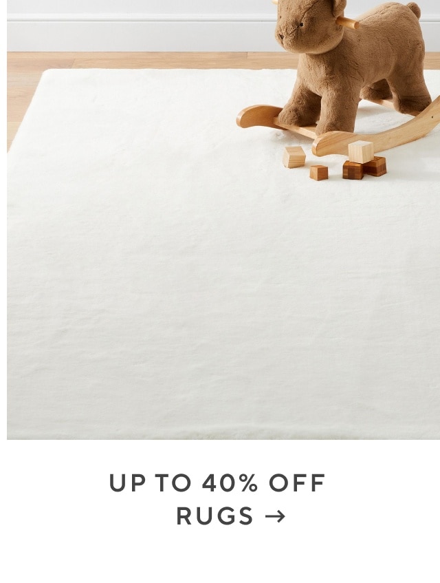up to 40% off rugs