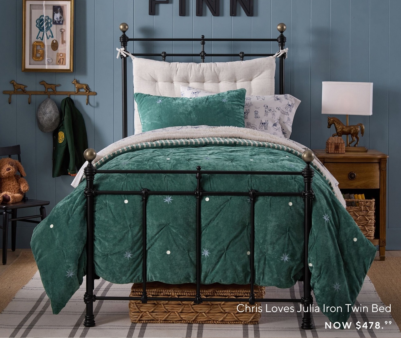 chris loves julia iron twin bed