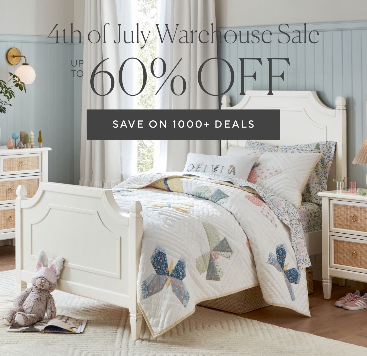 4th of July Warehouse Sale. Up to 60% off